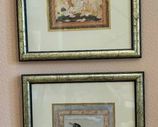 Framed Bird Prints 