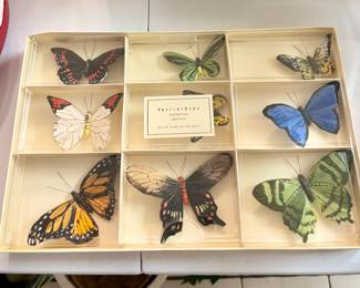Pottery Barn Butterflies Set of Nine NIB