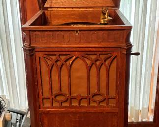 "Edison" Floor Phonograph with Edison Records