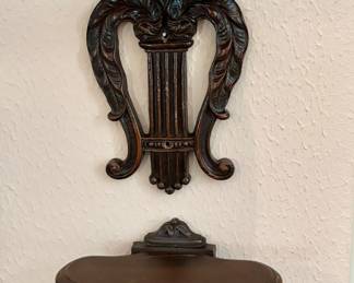 Vintage Syroco Wood Wall Shelf's