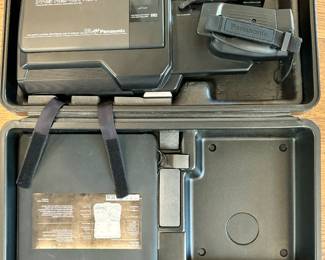 Panasonic VHS Recorder with case, battery and charger. (1980's)
