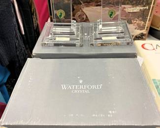 Waterford crystal candle stands