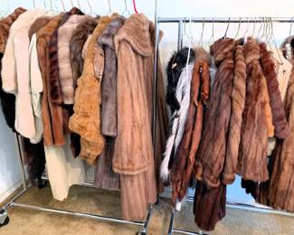 Wide variety of furs and stoles