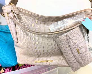 Brahmin purse and matching checkbook wallet
