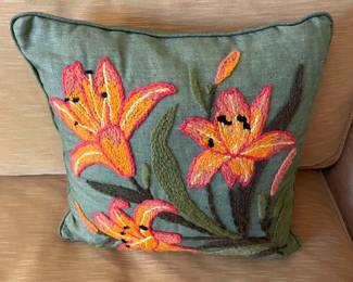 Vintage Tiger Lily Pillow