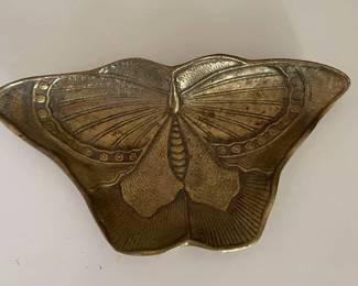 Brass Moth Trinket Tray
