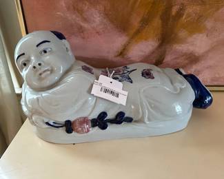 Asian Porcelain Character Laying Down