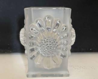 Lalique Paquerettes Bud Vase