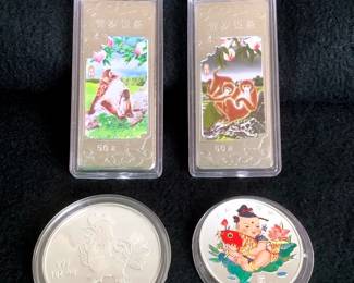 HAYE330 Chinese Silver Bars Coins