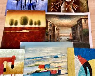 HAYE101 2nd Assortment of Oil on Canvas Paintings