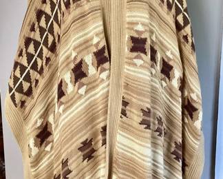 HAYE104 Vintage Ralph Lauren Southwest Poncho Wrap
