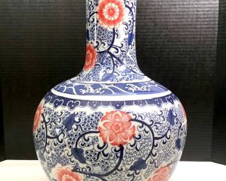 HAYE207 Blue and White Chinese Porcelain Vase Qianlong Marked