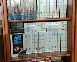 A HUGE VHS collection, all tiers are three rows deep 