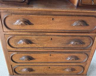 Antique locking dresser