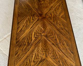 Top of the large vintage coffee table