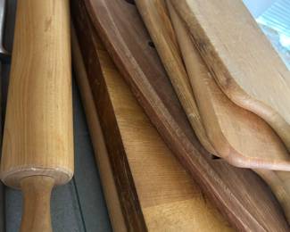 Cutting boards and rolling pins