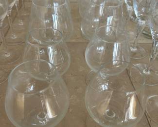 Various style wine glasses