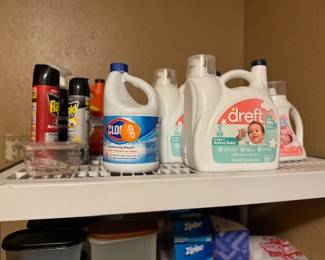 Household products, Dreft Detergent full bottles.