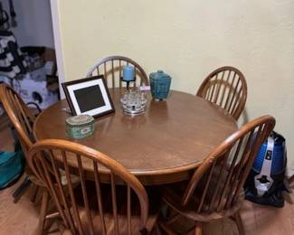two casual dining tables