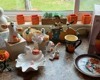 Ghoulish Candy Dishes and candle holders