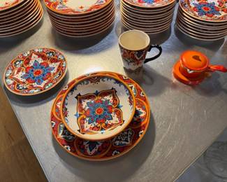 Beautiful and festive pottery dishes from Pier 1 Imports