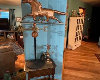 Copper Weather Vanes; large and small