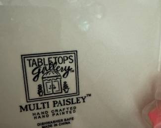 Multi Paisley Patter by Table Top Gallery
