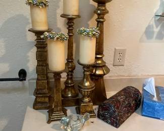 Candlesticks and candles