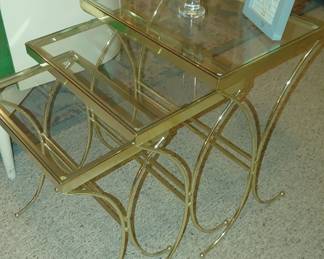 Brass nesting tables