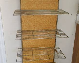 Vintage adjustable shelf rack