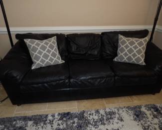 Black Leather Couch