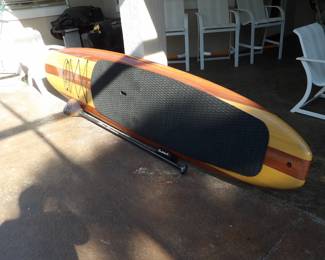 Three Brothers paddle board with accessories