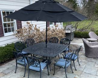 Large Table with 8 chairs