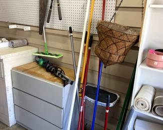 Garage/shop cabinets for storage. 