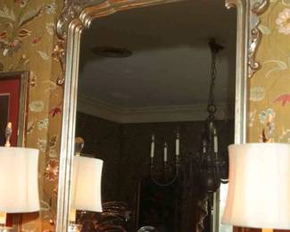 SILVER GILT ITALIAN MIRROR