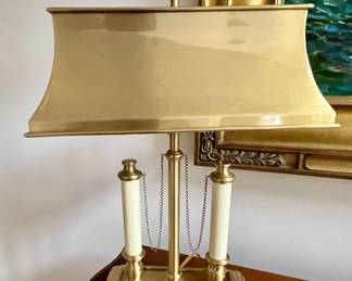 CLASSIC BRASS 2 Candlestick Desk Lamp ~~~ Very fine & sophisticated