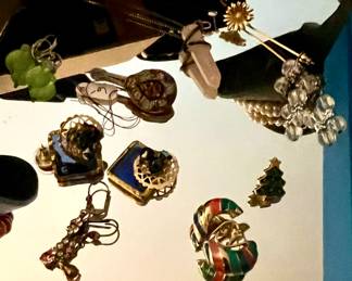 Great Selection of Earrings some Costume + Fabulous Turquoise Sterling