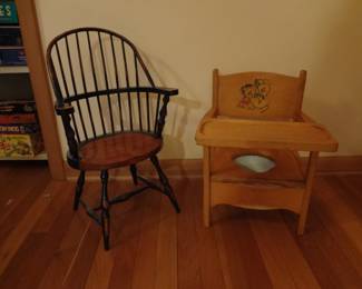 CHILDS' CHAIR, VINTAGE POTTY CHAIR