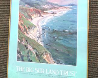 Big Sur Monterey California poster framed