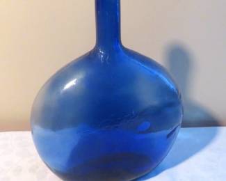 Blue decanter bottle