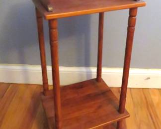 wood plant stand table