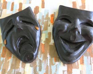 vintage Comedy Tragedy masks