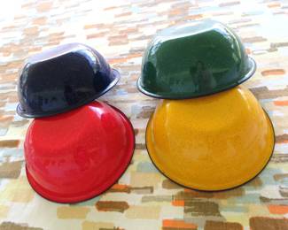 Enamel bowls multi color