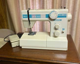 White sewing machine