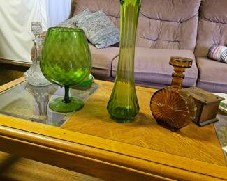Mid century glassware