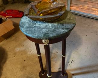 Marble top side table