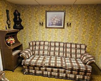 Plaid sofa