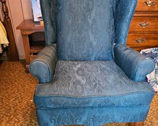 Blue accent chair