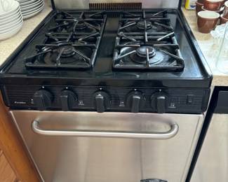 Stainless gas stove 25”- wide