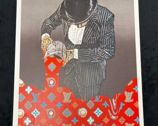 Death NYC Signed Numbered Print  Nick Walker, Paint The Town Louis Vuitton  Dated  Stamped